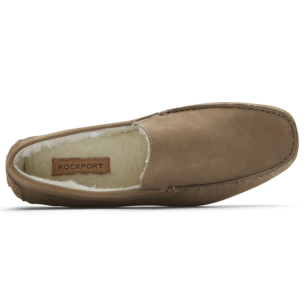 Rockport Singapore Mens Slippers - Rhyder Khaki - HS6153789